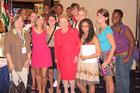 Students from the 2009 Washington Community of Scholars program pose with former Secretary of State Madeleine Albright